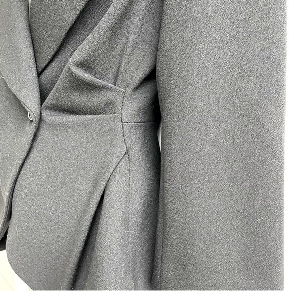 Wilfred Black Ruched Blazer Jacket Size 4 - Picture 4 of 7